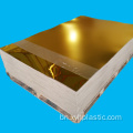 সিলভার/গোল্ড এক্রাইলিক Perspex PMMA মিরর শীট